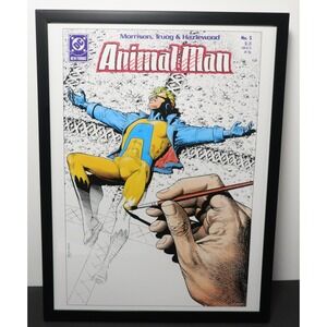 Brian Bolland Animal Man #5 Framed 12x16 Comic Cover Art |‎ DC Comics